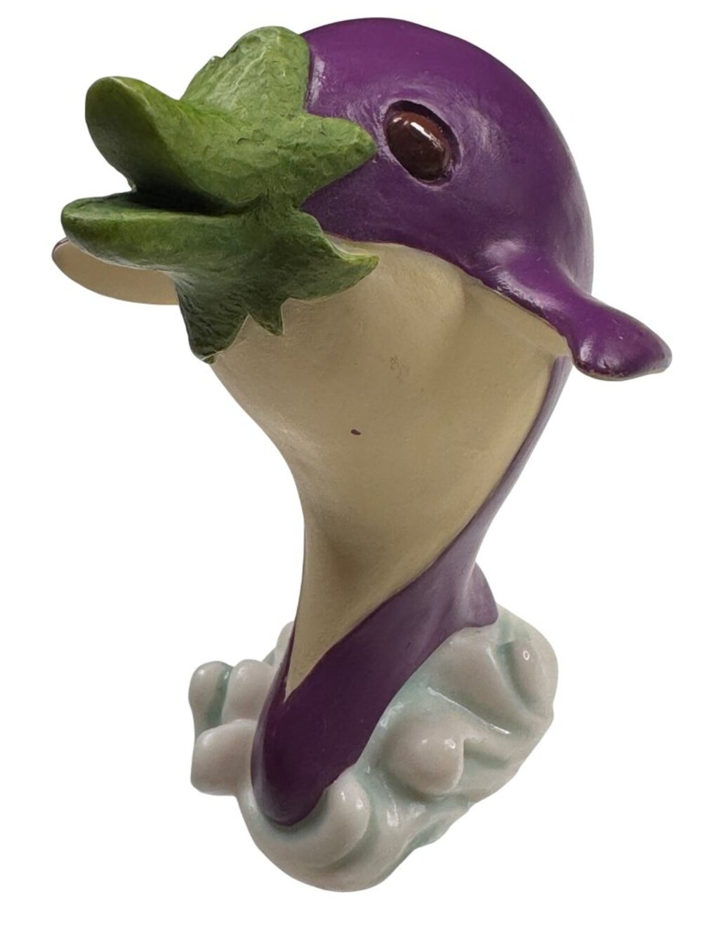 Enesco Home Grown 2007 Eggplant Purple Porpoise #4008129 Resin Retired Rare Gift - Picture 10 of 13